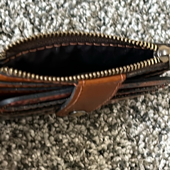 Patricia Nash Floral Card Holder - Red and Brown - Picture 5 of 5